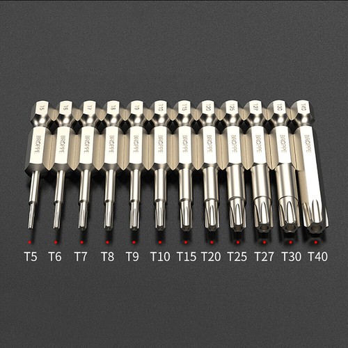 T8-T40 Long Reach Torx Star Hex Security Bit Tamper Proof Screwdriver Bits 150mm - Picture 3 of 17