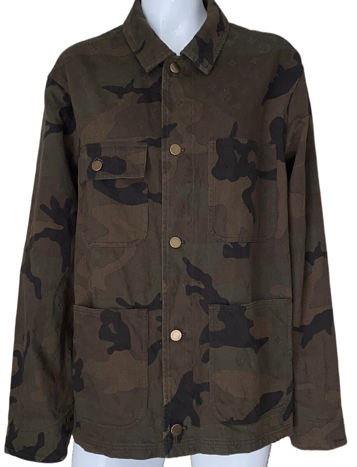 LOUIS VUITTON x SUPREME CAMOUFLAGE MONOGRAM DENIM TRUCKER JACKET