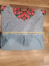 Vintage Hand Woven Embroidered GUATEMALAN HUIPIL Hecho En Guatemala