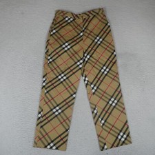 Vintage Eva Tralala Pants Women Size M3 Tan/Multicolor Cotton Blend