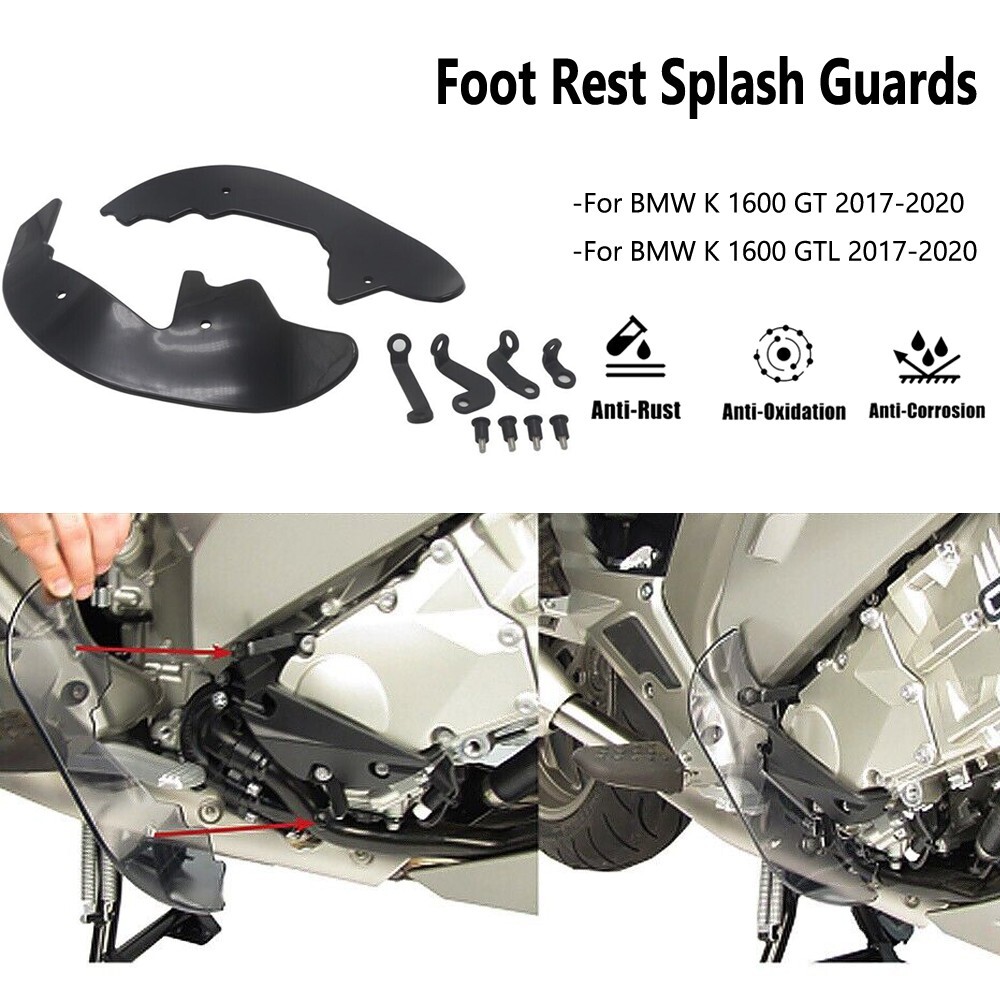 K1600GTL Front Lower Foot Rest Splash Deflector Guards For BMW