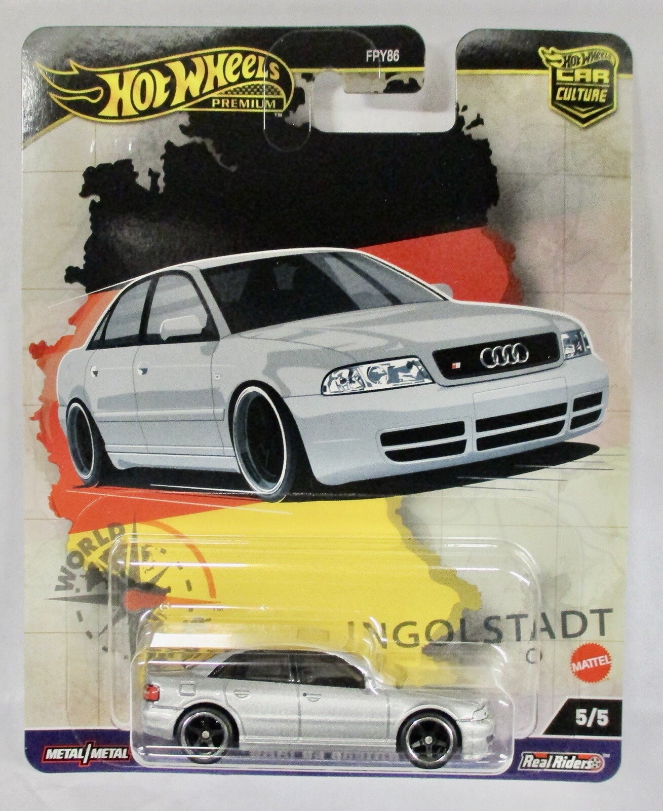 2024 HOT WHEELS CAR CULTURE WORLD TOUR AUDI S4 QUATTRO 6/5 REAL RIDERS