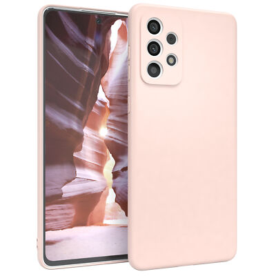 Für Samsung Galaxy A73 5G Schutzhülle Backcover Tasche Slim Etui Matt Rose Gold
