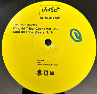Dario G - Sunchyme 12'' (only disc two), 1997 UK, VG+