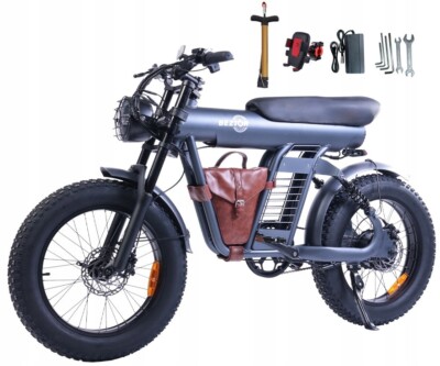 BEZIOR XF006 E Fahrrad Bike Cycle 1200W 65N.m 23.2Ah Max 70KM mit Lagerbeutel