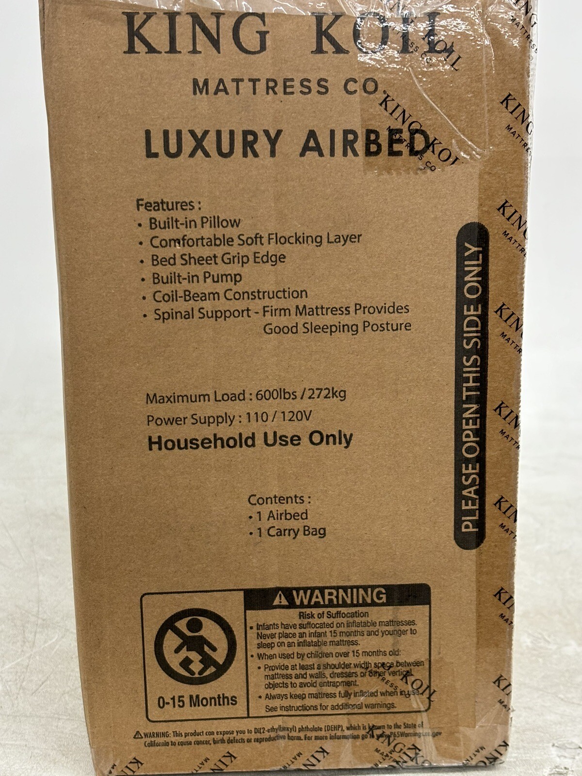 King Koil Luxury Queen Air Mattress with Builtin Pump, Luxury Airbed eBay