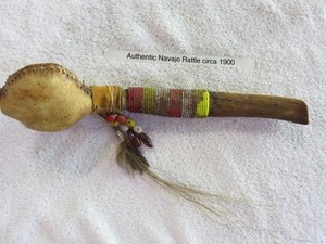 Vintage - NATIVE AMERICAN Navajo - Rattle - 1900's - Great shape!