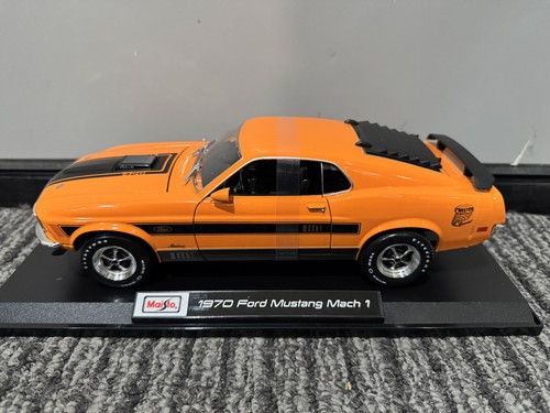Maisto 1:18 Diecast Special Edition 1970 Ford Mustang Mach 1 orange NEU IN BOX - Bild 1 von 20