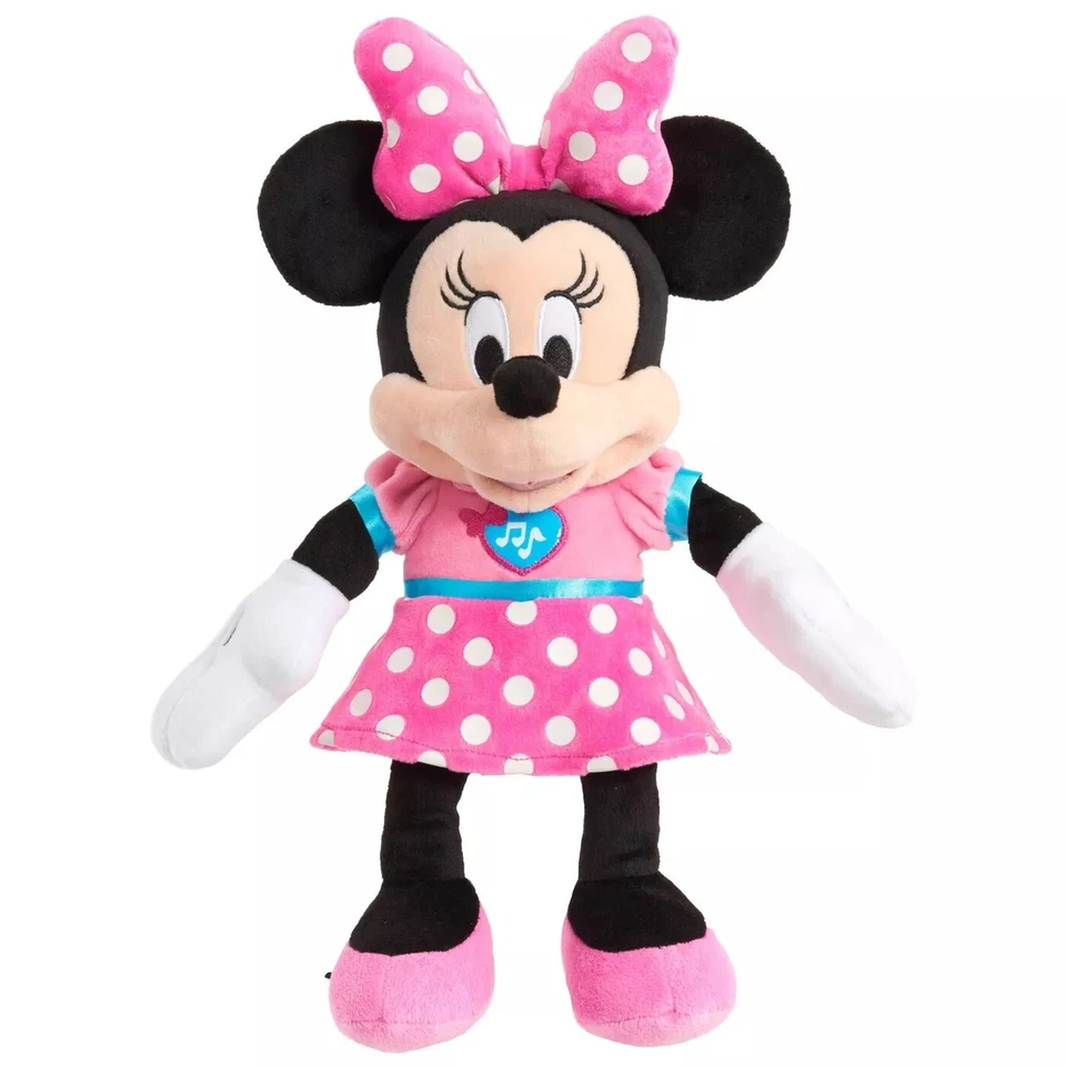 Disney Casa Club Divertido Minnie Mouse Mickey Bowtique Canción y Frases Muñeca Juguete de Peluche Foto 3 de 4
