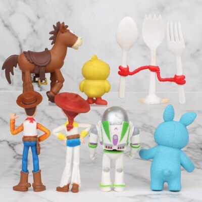 Toy Story 4 Action Figure toys Woody Jessie Buzz Lightyear Forky