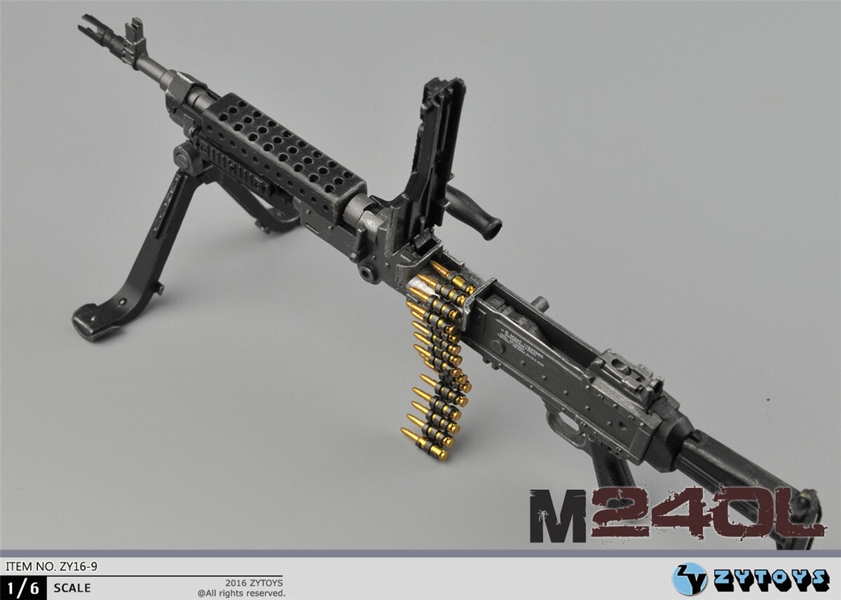 トイガン mzee ZYTOYS ZY16-9 1/6 M240L WWII Gun Sniper Rifle Weapon Model