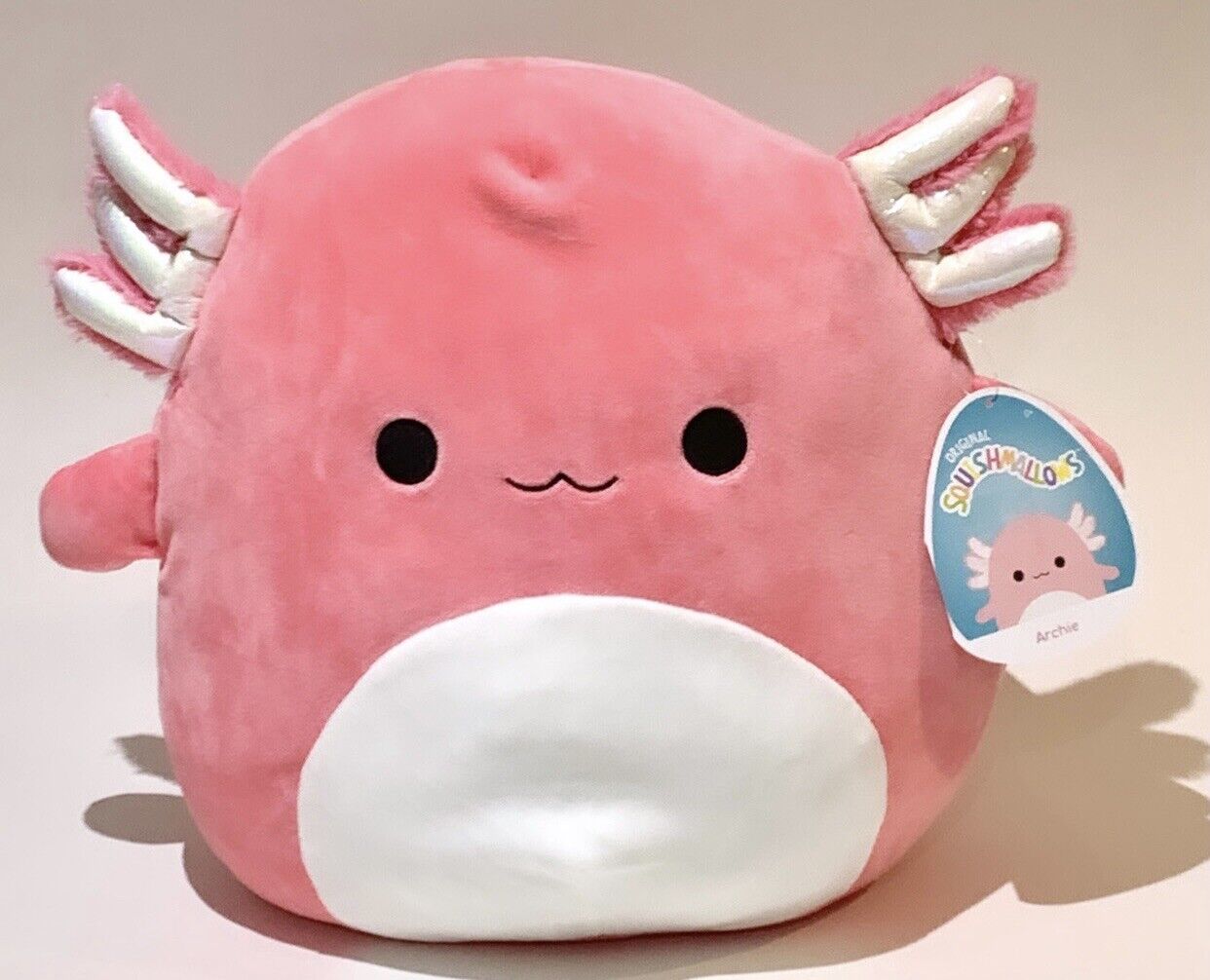 BNWT Squishmallow 12” Archie Hot Pink Axolotl HTF Rare Axo Brand New With Tags