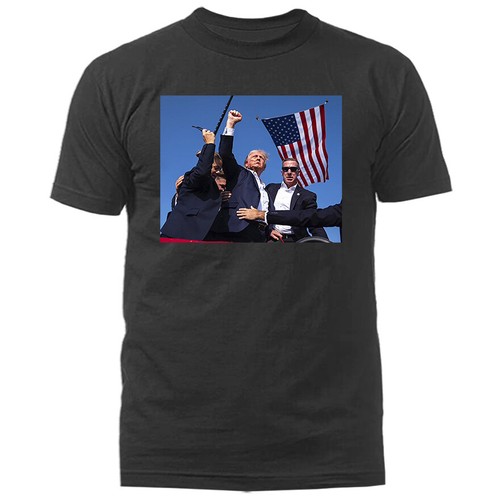 Donald Trump Rally Shooting Trump 2024 ¡Lucha! Camiseta política - Imagen 3 de 17