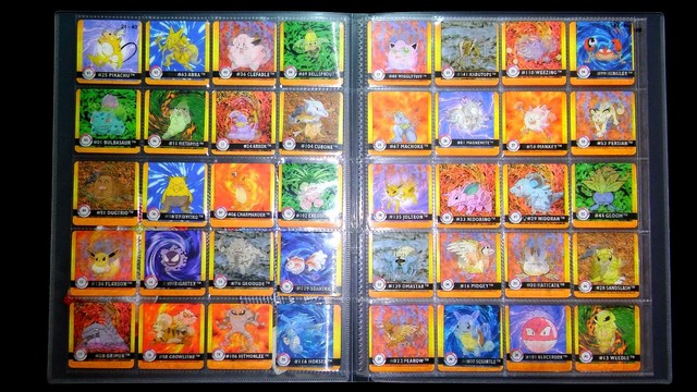 Pokemon Lenticular Cards 40 40 COMPLETE BASE SET Year 1999 Ultra 