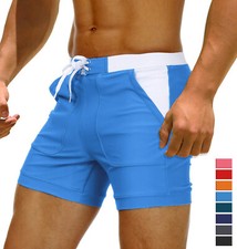 Trajes de baño para hombre Bañadores Secado rápido Forro de malla Pantalones cortos de playa Cuadrados Board Shorts