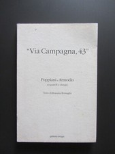 Catalogo mostra VIA CAMPAGNA 43 FOPPIANI E ARMODIO Galleria Braga Piacenza 1992