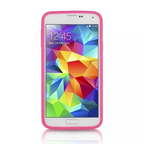 Funda TPU Amortiguador Toro Francés Gato Diamante Samsung Galaxy S5 Totalmente Nueva Foto 2 de 4