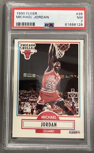 1990 Fleer Michael Jordan #26 PSA 7 Freshly Graded 1990-91 HOF Chicago Bulls 🐐