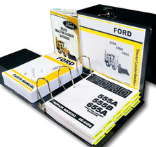 Ford 655a Tractor Loader Backhoe Service Parts Operators Manual Owners Shop Set