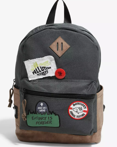 Beetlejuice Astrid Backpack Beetlejuice Astrid Schmid Backpack By BioWorld With Patches  main image 4