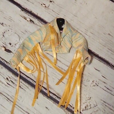 Monster High G3 Doll Cleo De Nile Accessory Teal Gold Fringed Sleeve Jacket Coat