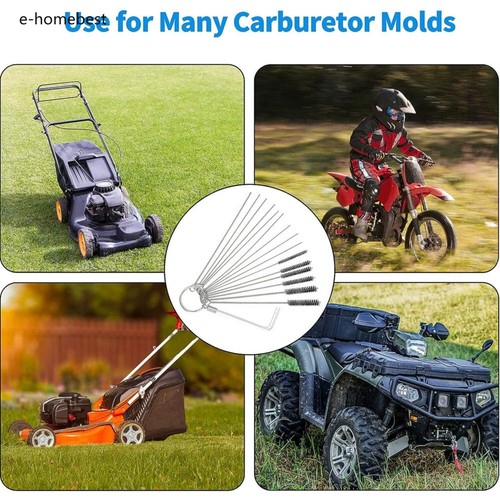 New 31pcs Carburetor Carbon Dirt Jet Remove Clean Needles Brushes Tool Kits Set - Bild 2 von 15