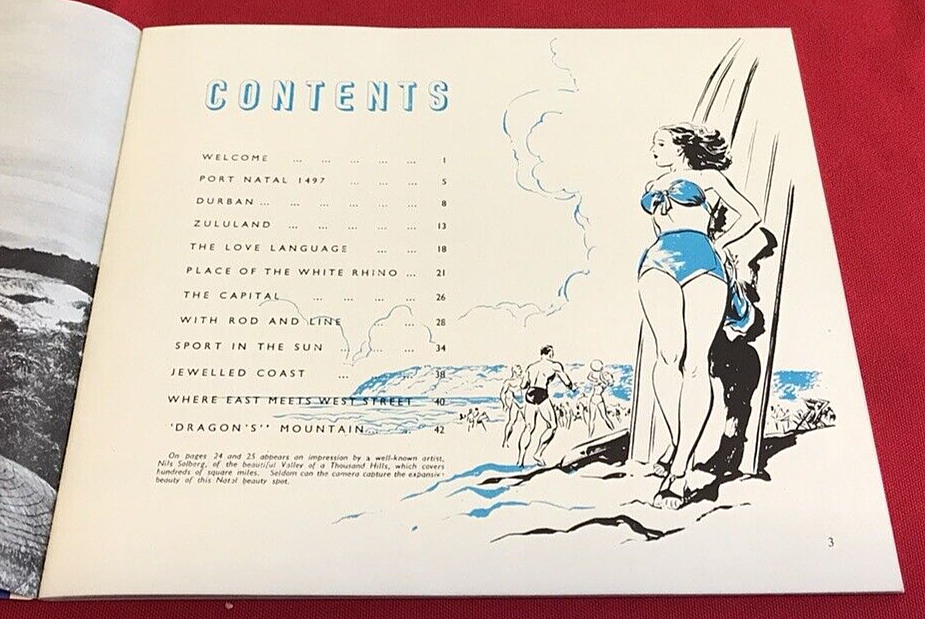 Vintage Natal South Africa Guide Book Photo Images Maps 1950s1960s eBay