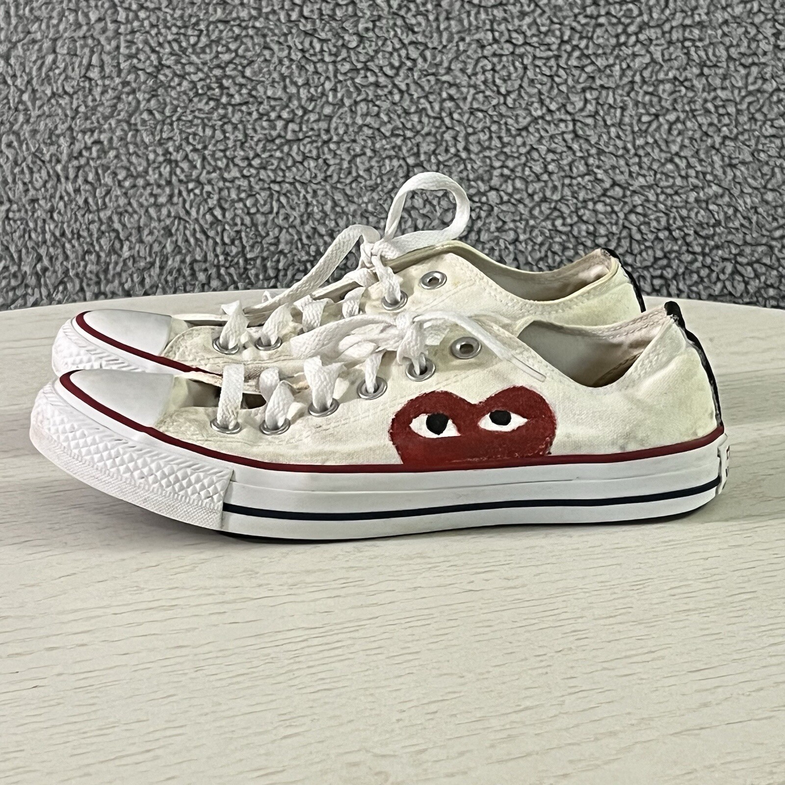Converse Shoes Mens White Canvas Chuck 70 Comme des Garçons