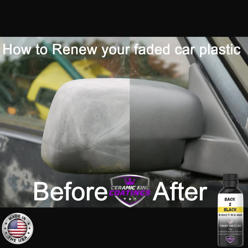 Restore Faded Black Plastic Vehicle Trim