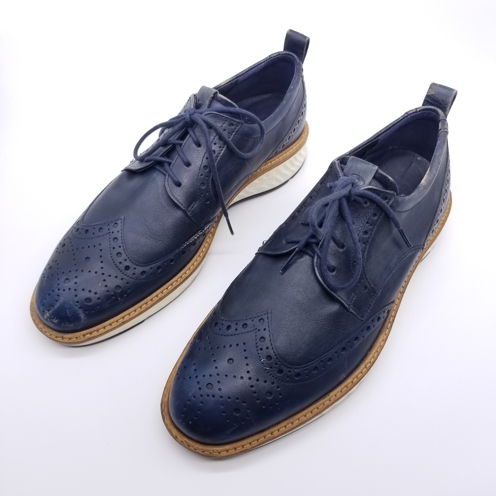 SAOLA Scarpe ECCO da uomo 8 US 42 EU blu St.1 ibride Wingtip Oxford Derby *