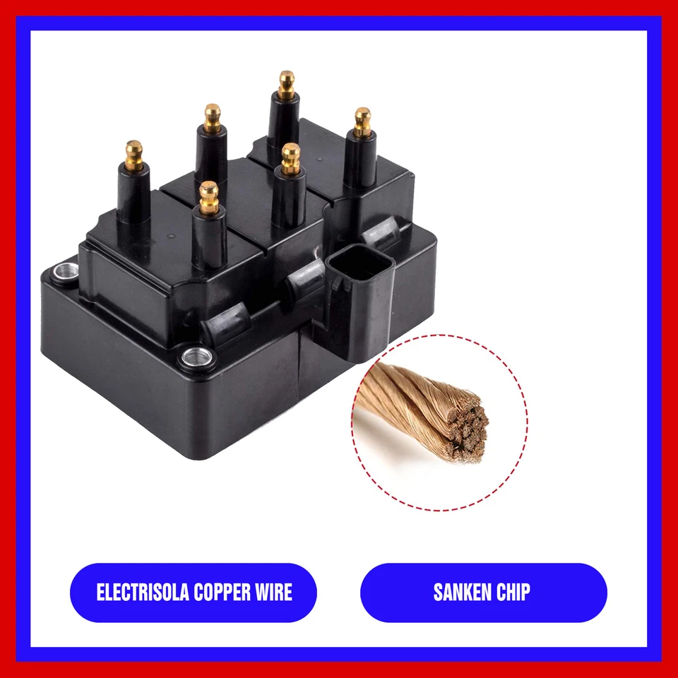 1PC IGNITION COIL UDO971 for 1991 1992 1993 1994 1995 DODGE CARAVAN 3.3L V6 - Image 4 of 4