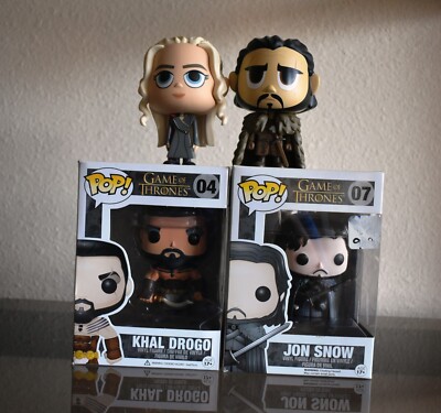 Funko Pop Game of Thrones figure lot Khal Drogo #04 Jon Snow 07
