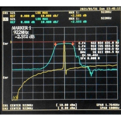 890-915MHz RFID Remote Bandpass Filtr 25MHz Szerokość pasma GSM900 SMA Adapter - Zdjęcie 6 z 8