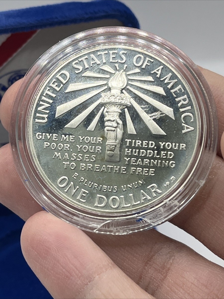 1986 United States Liberty Ellis Island Silver Dollar Clad Coin | eBay