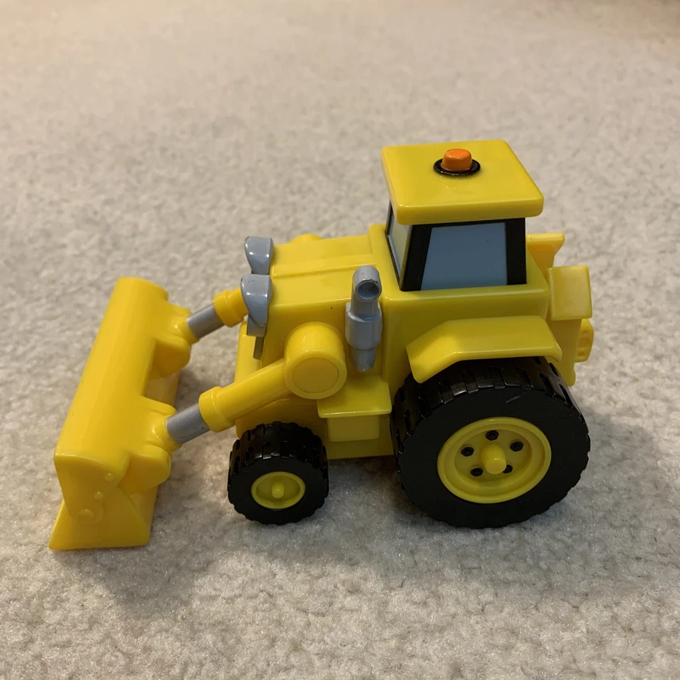 Bob the Builder Scoop 2005 Bulldozer amarillo 5,5" coche de juguete camión vehículo figura Foto 3 de 4
