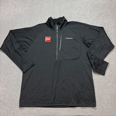 Patagonia Fleece Adult X Large Black R1 Pullover Regulator Polartec Pulli Men
