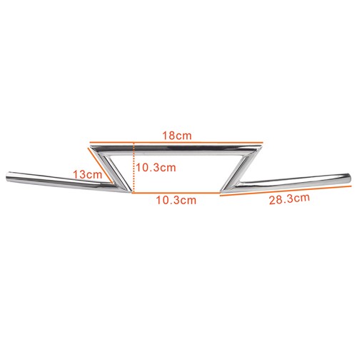 7/8" Motorcycle Handlebars Z Bar Drag Bars For Harley Yamaha Suzuki Chopper - Foto 3 di 7