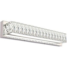 Modern Bathroom Light Fixtures - LED Vanity Lights for Bathroom 18W - Crystal...