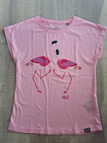 T-Shirt Größe 140 Jack Wolfskin Flamingo rosa Mädchen