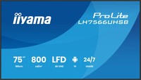 Iiyama LH7566UHSB-B1AG Signage-Display Digital Signage Flachbildschirm 190,5 Cm