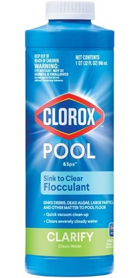 Clorox  Pool&Spa  Swimming Pool Sink to Clear Flocculant, 1-Quart,