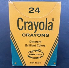 Vintage Binney Smith Crayola Crayons 24 Box No UPC New