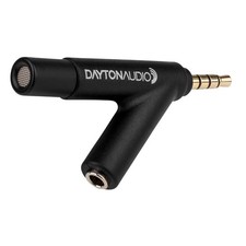 Dayton Audio iMM-6 Calibrated Measurement Microphone for 1 Pack, Black