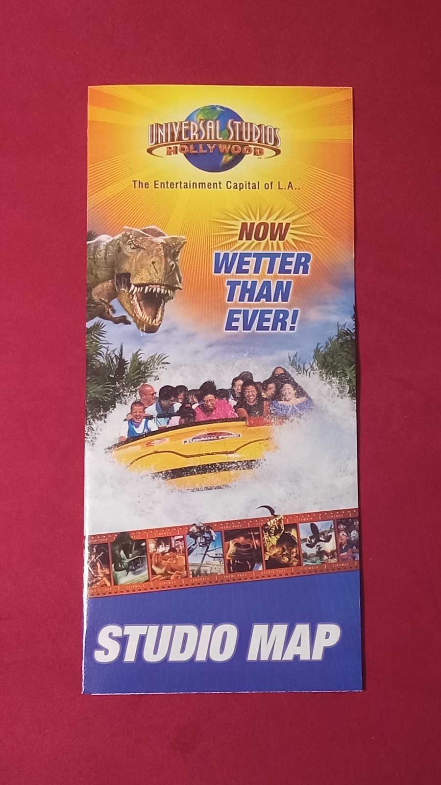 BACK TO THE FUTURE UNIVERSAL STUDIOS HOLLYWOOD POSTCARD MAP FINAL DAY 9/3/07