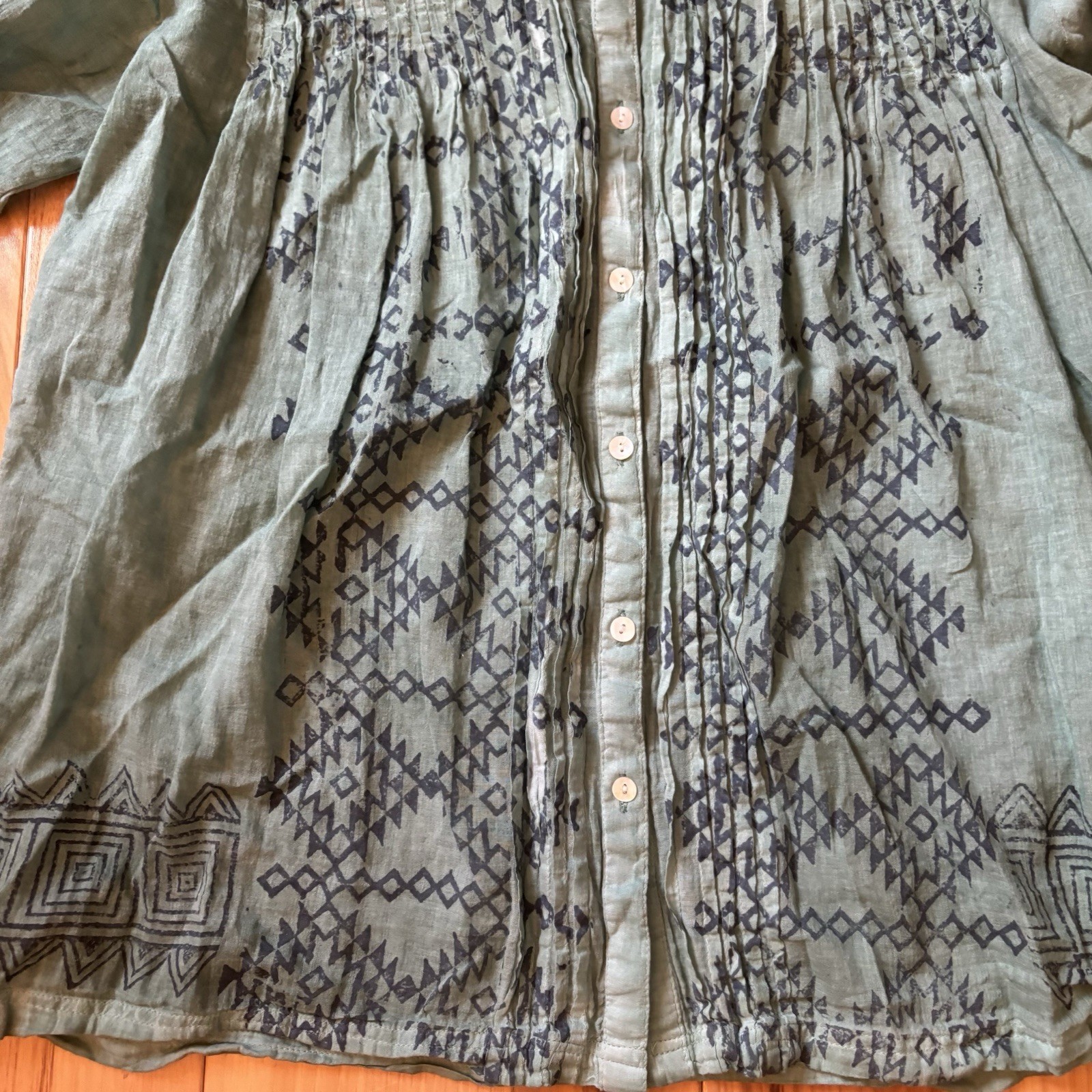 Signals Boho Patterned Button Front Lightweight C… - image 4