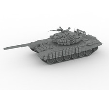 3D Printed 1/72 Russian T72B main battle tank Unpainted