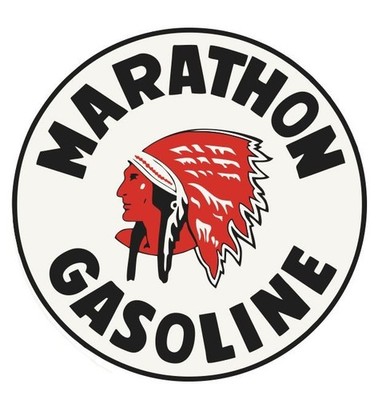 Marathon Gasoline Sticker Stickers Decal R8433