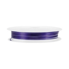 20 Gauge Copper Wire 0.8mm Dia Purple Resistant Beading Wires 2M, 1 Roll