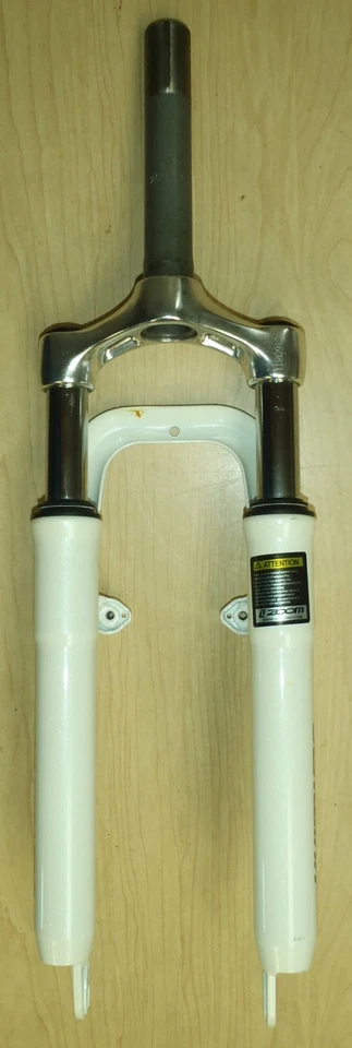 SCHWINN 24" WHITE BICYCLE SUSPENSION FORK BIKE PARTS 438 - Image 3 of 4