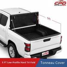5ft Bed Low-profile Hard Tri-fold For 2005-2026 Nissan Frontier Truck Bed Cover